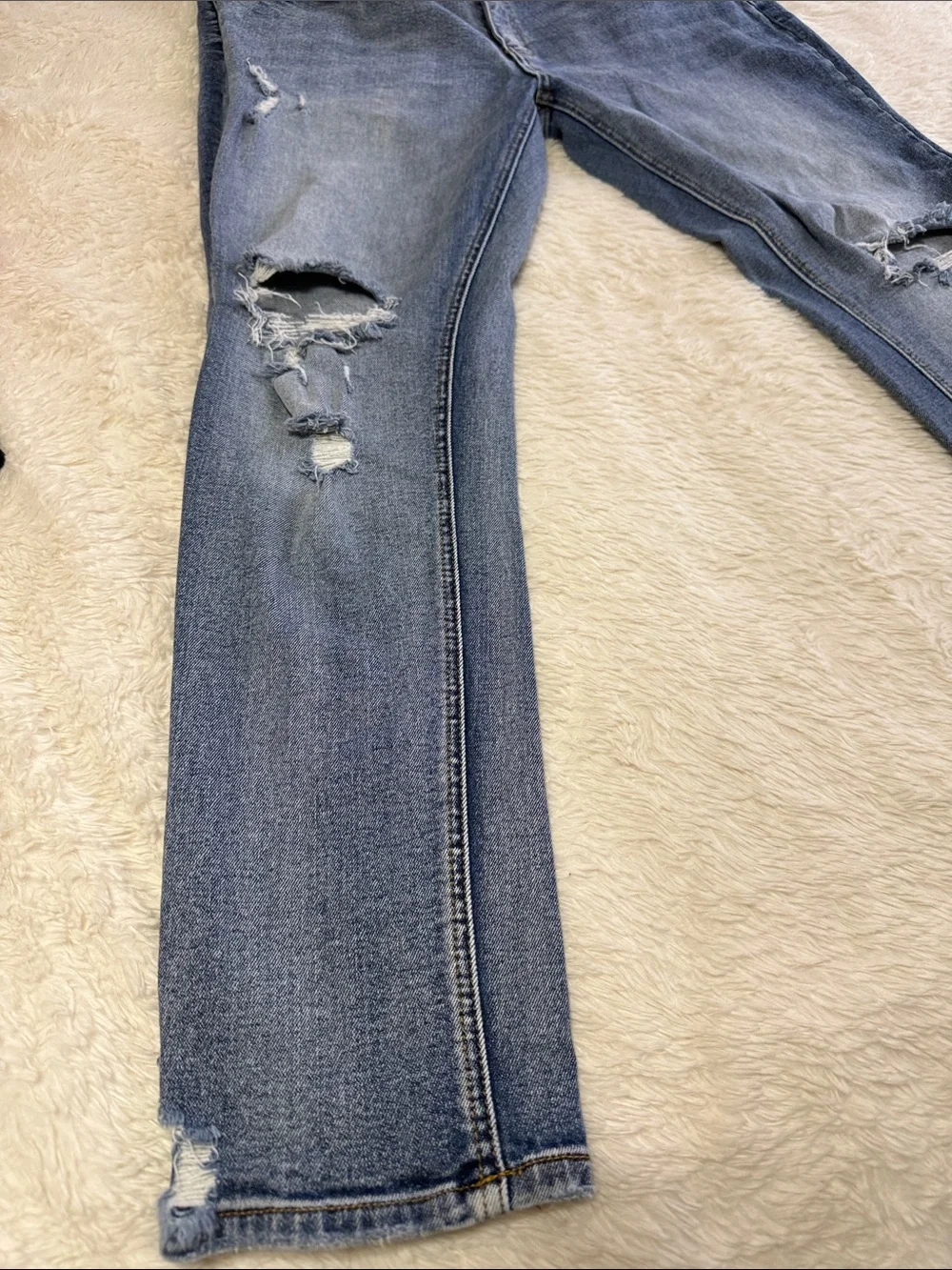 KanCan Distressed Light Blue Ripped Jeans